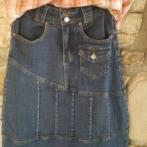 Maxi Denim Denim Jean Skirt by Daniel's SZ: S